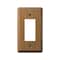 Amerelle Amerelle Contemporary Brown 1 gang Oak Wood Decorator Wall Plate 1 pk 901R - alternate 1